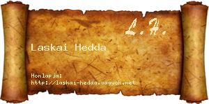 Laskai Hedda névjegykártya
